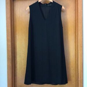 Sleeveless lightweight J. Crew v-neck black dress